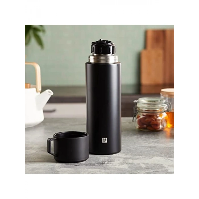 1 Litre Kapasiteli Termos, Çift Duvarlı Yalıtım ile Sıcak Tutma Özelliği