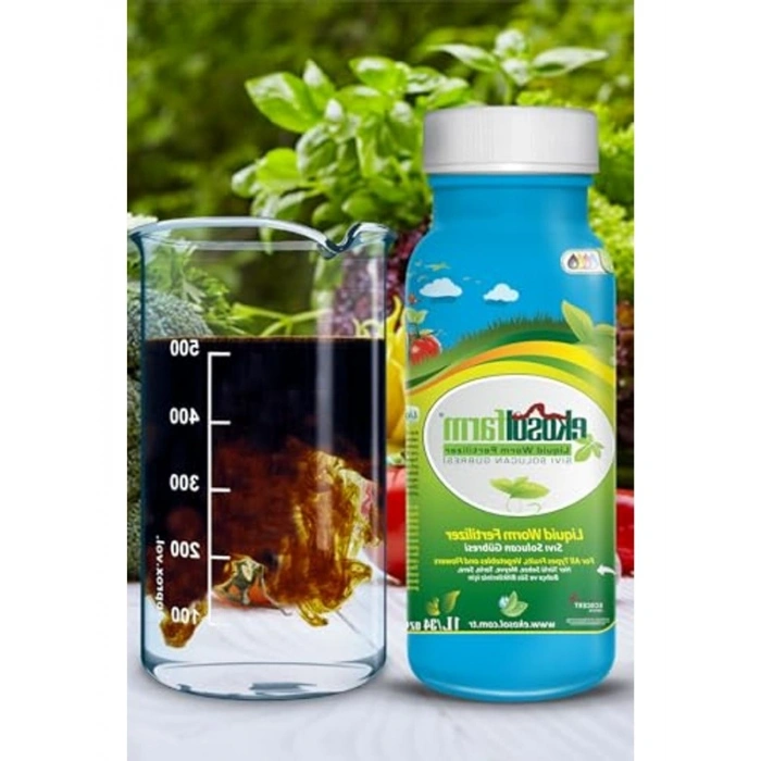 1 Litre Konsantre Sıvı Solucan Gübresi, Tüm Bitkiler İçin Uygun