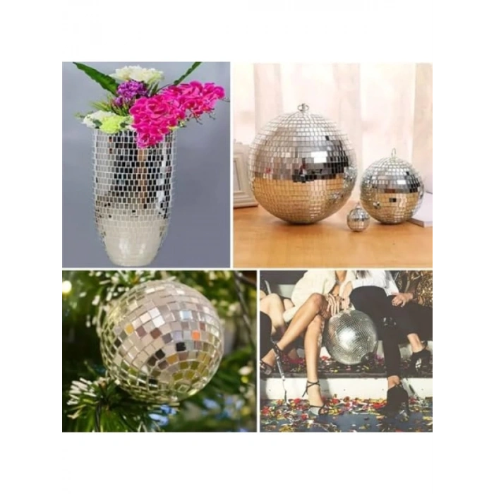 1 Metre Gümüş Renk Aynalı Mozaik Dekor Bandı