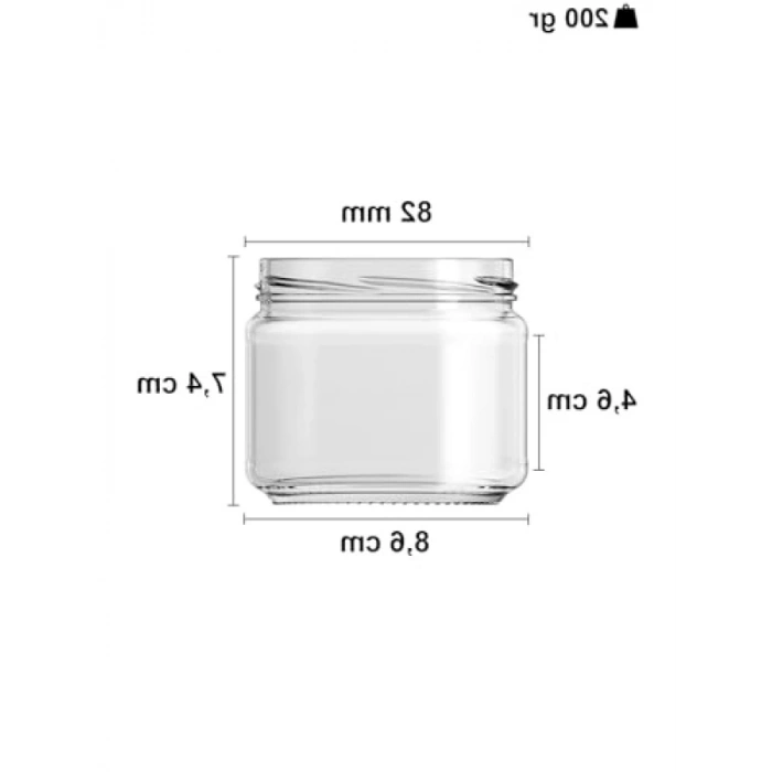 10-1000 ml Kapasiteye Sahip Cam Kavanoz Seti - 6 Adet