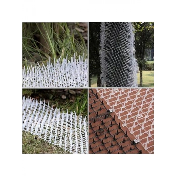 10 Adet 250 cm Uzunluğunda Plastik Kedi Kovucu Mat, İç ve Dış Mekan