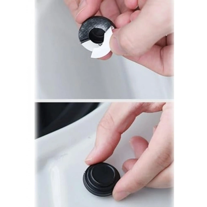 10 Adet Araba Kapı Ses ve Darbe Emici Pad - Siyah