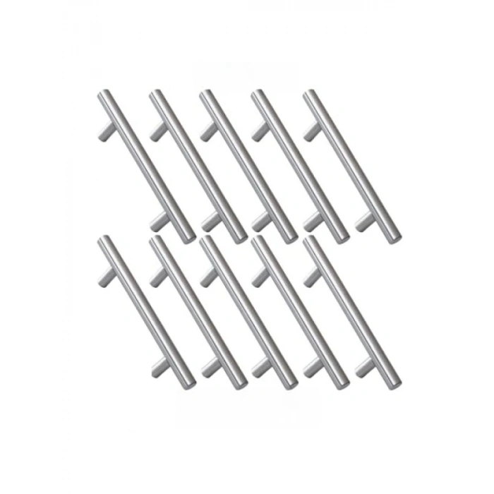 10 Adet İnox Metal Kulp - 128 mm