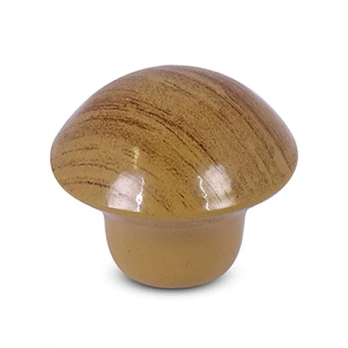 10 Adet Kayın Mantar Düğme Kulp - Çekmece ve Dolap Kapakları için