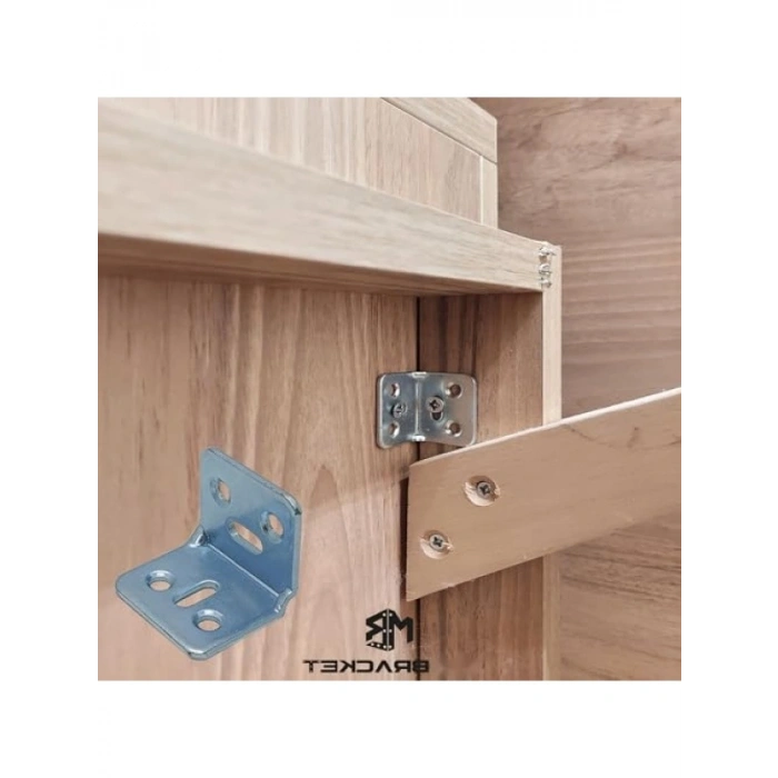 10 Adet L Demir Gönye Köşebent, 30x25x25mm