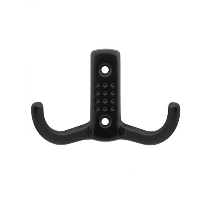 10 Adet Mat Siyah Metal Duvar Elbise Askısı