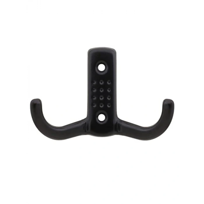 10 Adet Mat Siyah Metal Duvar Elbise Askısı