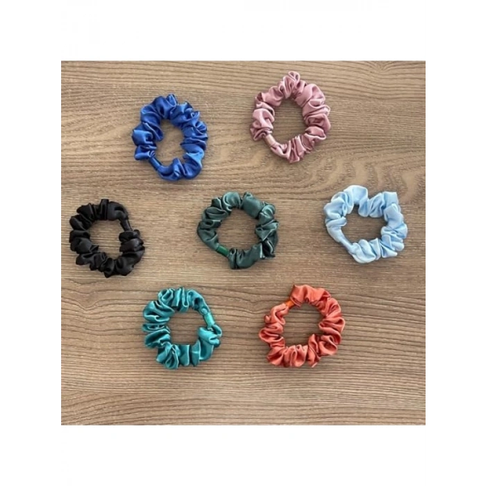 10 Adet Saten Saç Lastiği Seti