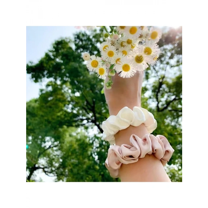 10 Adet Saten Saç Lastiği Seti