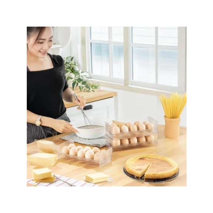 10 Adet Yumurta Saklama Kutusu, Şeffaf, BPA İçermeyen