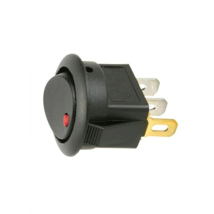 10 Adet Yuvarlak Elektrik Düğmesi ON-OFF Anahtar