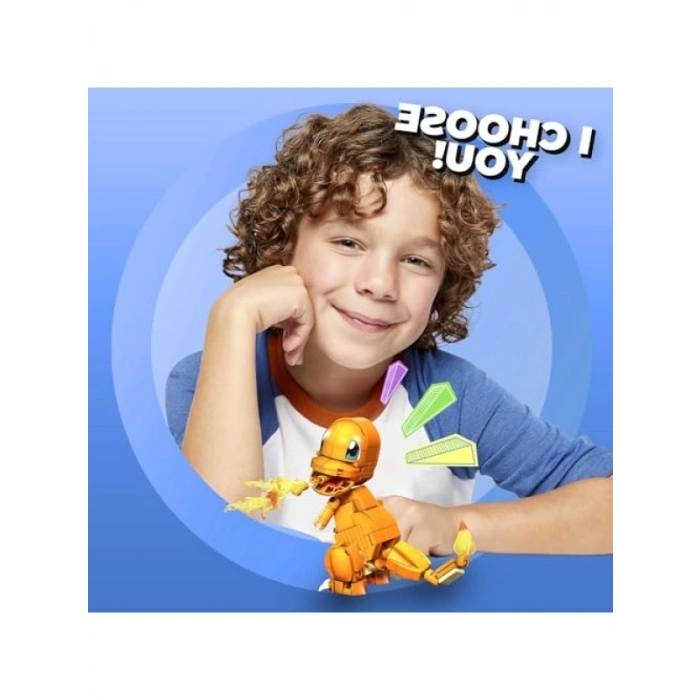 10 cm Eklemleri Bükülebilen Charmander Yapım Seti (185 Parça)