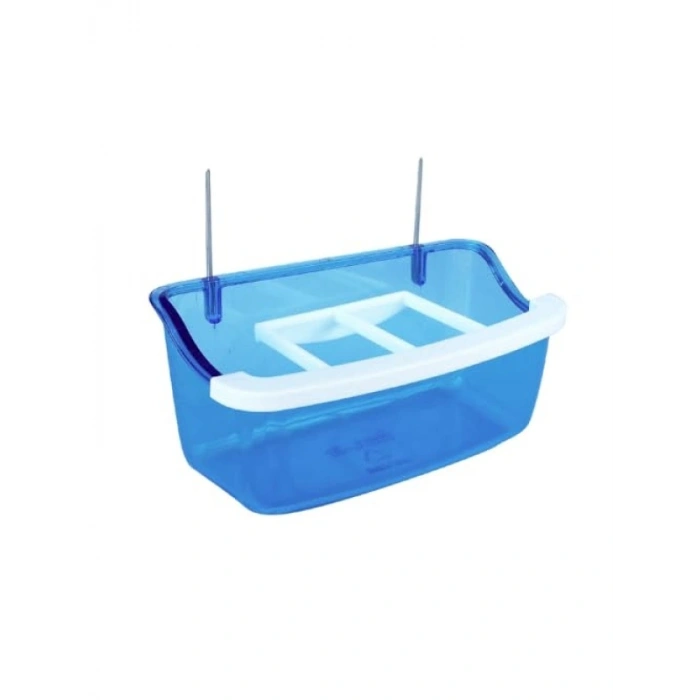 10 cm Telli Izgaralı Yemlik, Mavi Renk x 32 Adet