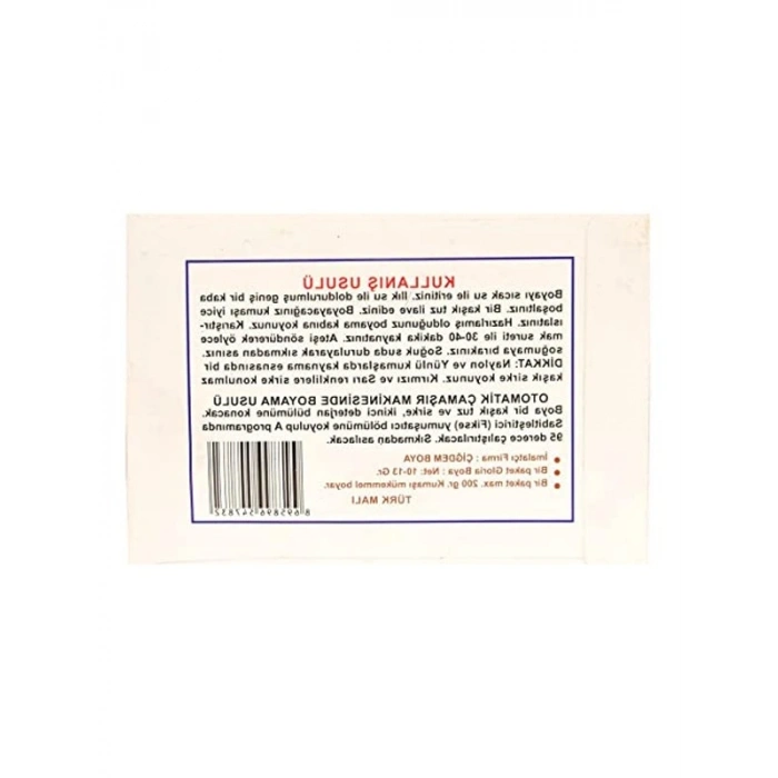 10 Gr Paket Koyu Sarı Kumaş Boyası, Sanatsal Projeler için Uygun