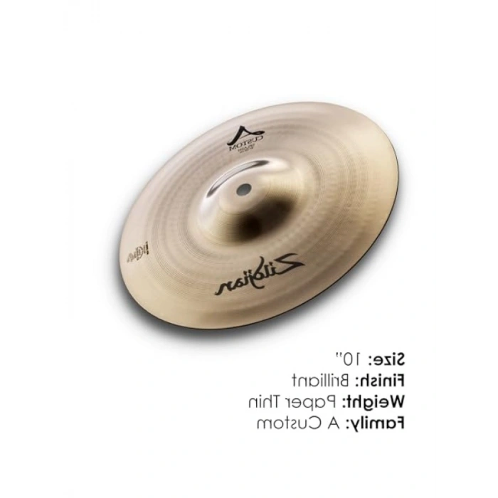 10 İnç Splash Zil, Parlak Bakır Finish