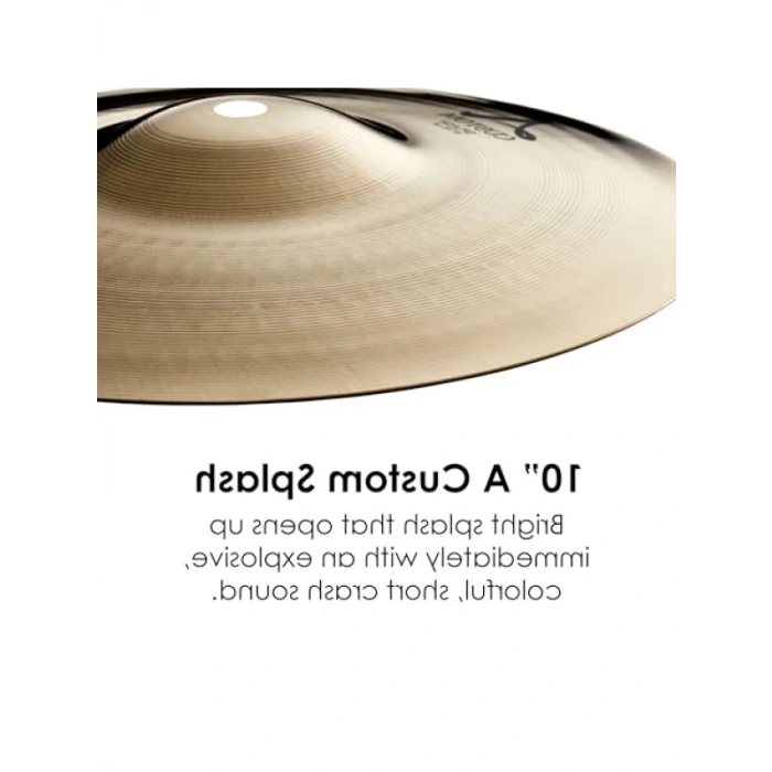 10 İnç Splash Zil, Parlak Bakır Finish