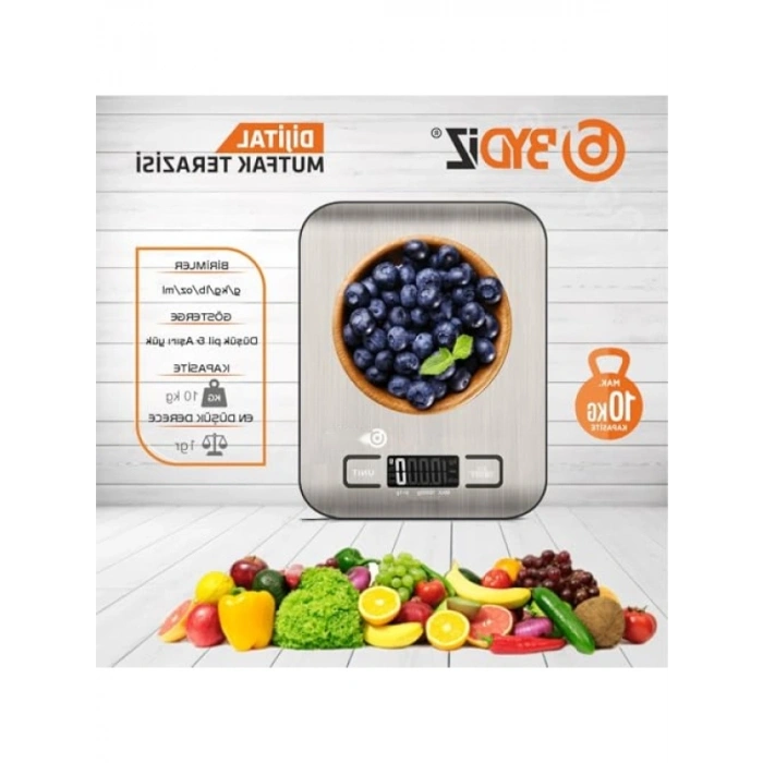 10 Kg Kapasiteli Dijital Mutfak Terazisi