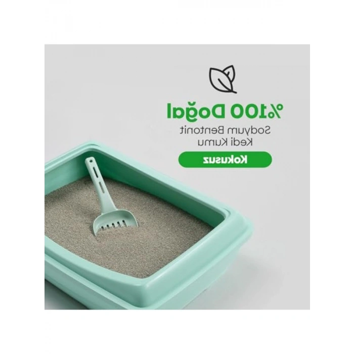 10 Kg Kokusuz Doğal Kedi Kumu, Sodyum Bentonit Temelli