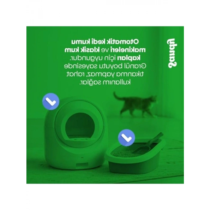 10 Kg Kokusuz Doğal Kedi Kumu, Sodyum Bentonit Temelli