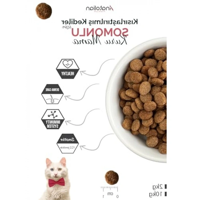 10 kg Somon Etli Kısırlaştırılmış Kedi Maması, Premium