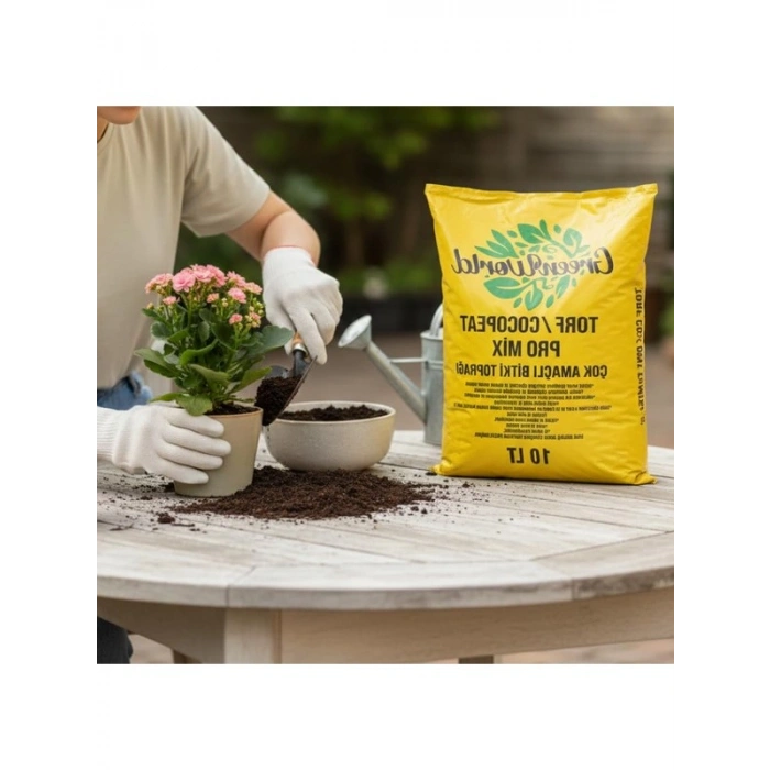 10 Litre Çok Amaçlı Bitki Toprağı, özel karışım ile zengin besin