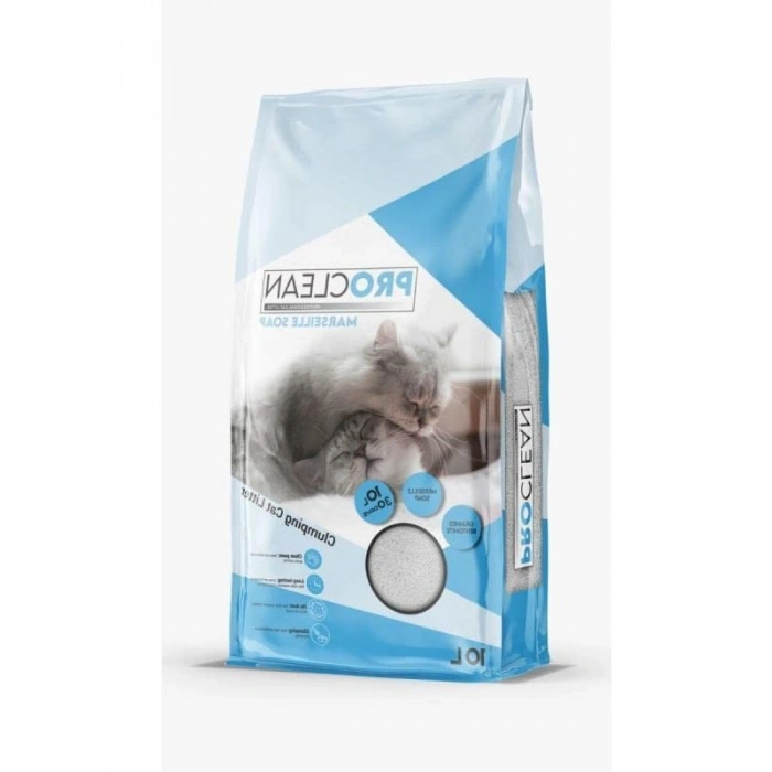 10 Lt Kalın Taneli Kedi Kumu, Marsilya Sabun Özlü