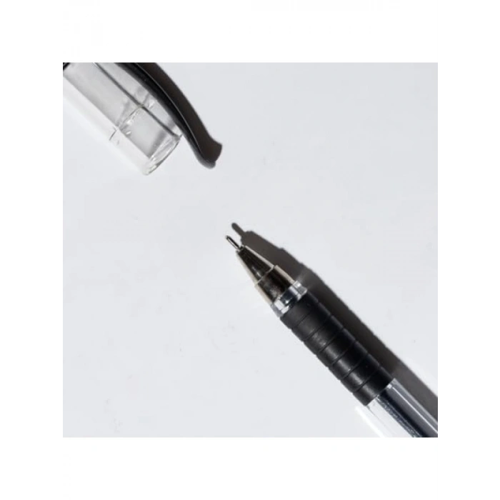 10lu İğne Uç Tükenmez Kalem Seti - Siyah, 0.7 mm