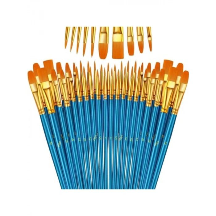 10lu Naylon Fırça Seti - Sanat İçin Mükemmel Seçim