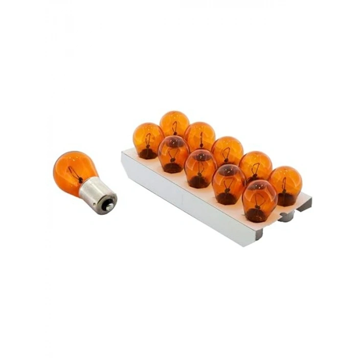 10lu Paket 12V 21W Turuncu Sinyal Ampulü, BAU15s