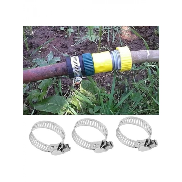 10lu Paslanmaz Çelik Hortum Kelepçesi Seti - Farklı Ölçüler