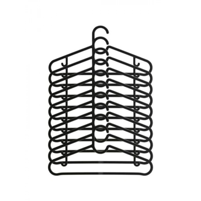 10lu Plastik Elbise, Gömlek ve Tişört Askısı Seti
