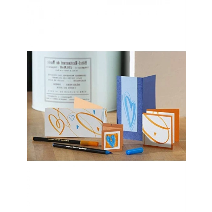 10lu Renkli Fırça Uçlu Keçeli Kalem Seti