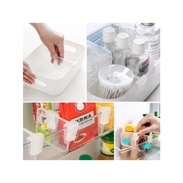 10lu Şeffaf Buzdolabı Düzenleyici Seti