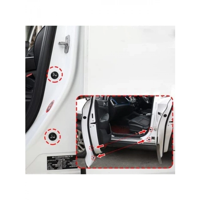 10lu Set Araba Kapı Ses Önleyici ve Darbe Emici Pad Aparat