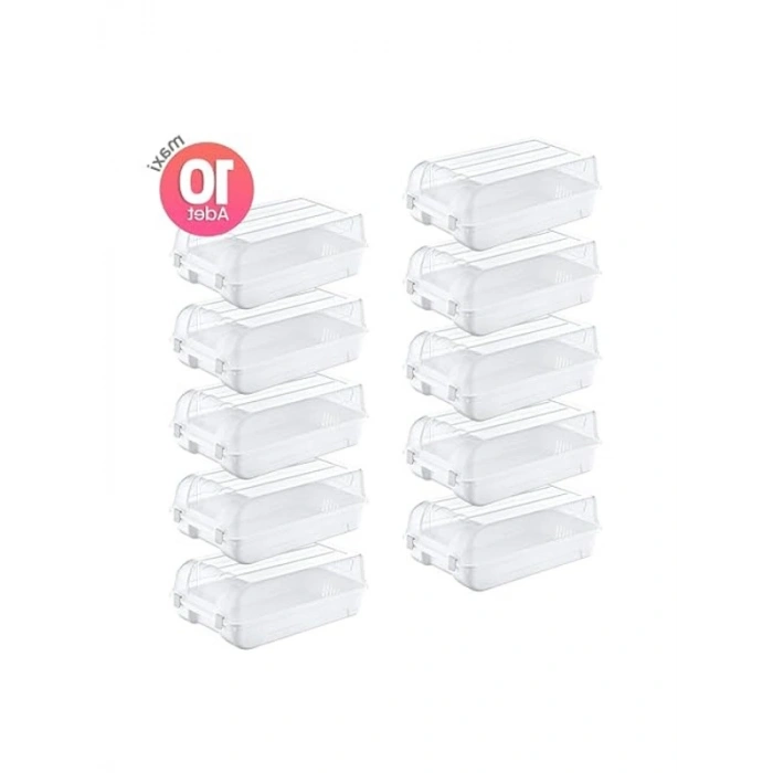 10lu Set Erkek Beyaz Ayakkabı Kutusu