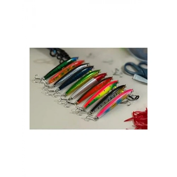 10lu Suni Balık Seti, 10 cm, 9 gr, Dalış için Karbon Çelik İğne