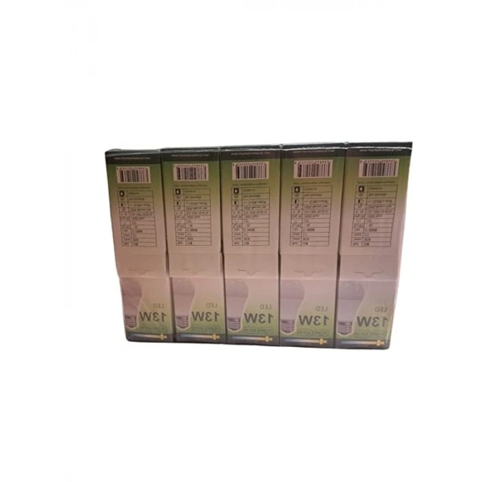 10lu Uzlight 13W E27 Duy Led Ampul, 3000K Sarı Işık