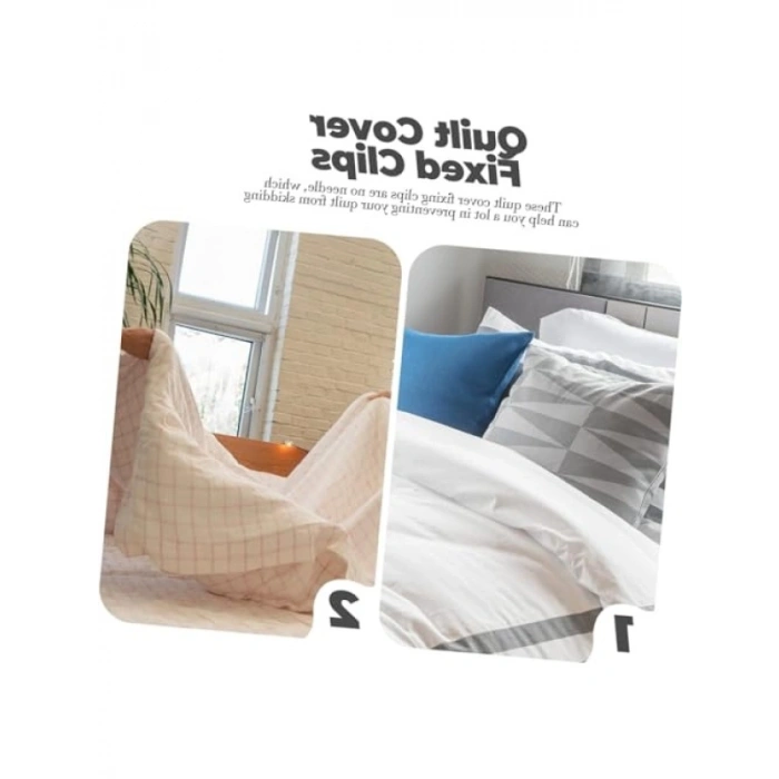 10lu Yorgan Klipsi Seti - İğnesiz Sabitleyici Klipsler