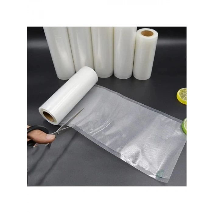 10 Metre Gofrajlı Tırtıklı Rulo Vakum Poşeti, 2li Bobin Seti
