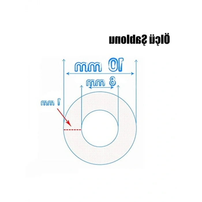 10 Metre Şeffaf Terazi Hortumu - İç Çap 8 mm