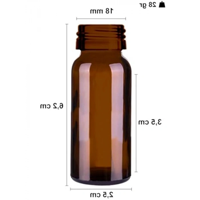 10 ml Çelik Roll On Şişesi, Sızdırmaz Kapaklı 2 Adet