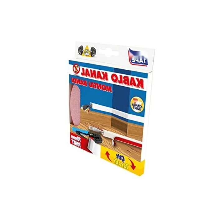 10 mm Eninde Kablo Kanal Montaj Bandı, 10 mt