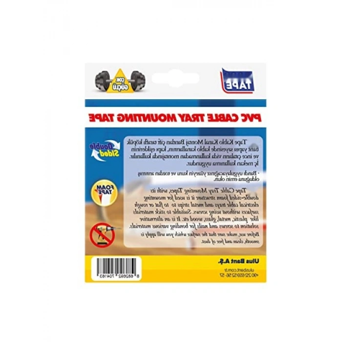 10 mm Eninde Kablo Kanal Montaj Bandı, 10 mt