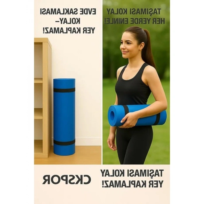 10 Mm Kalınlığında Pilates Egzersiz Matı, Rahat ve Fonksiyonel