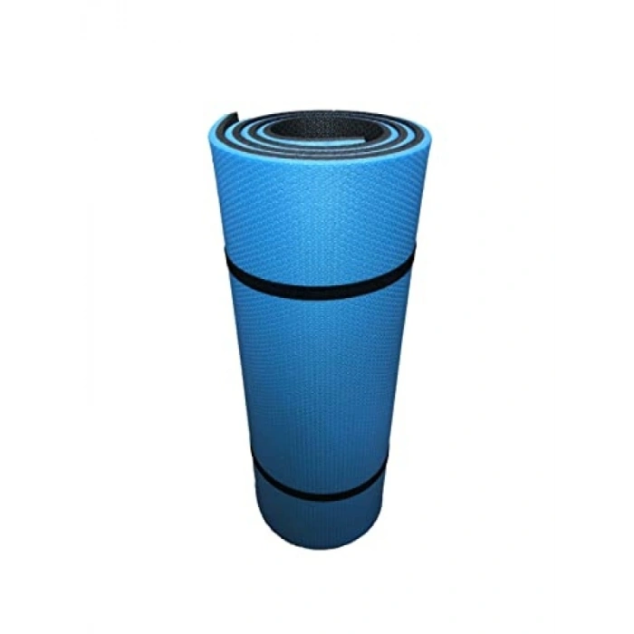 10 mm Kalınlığında Pilates Matı - 180x60 cm Mavi