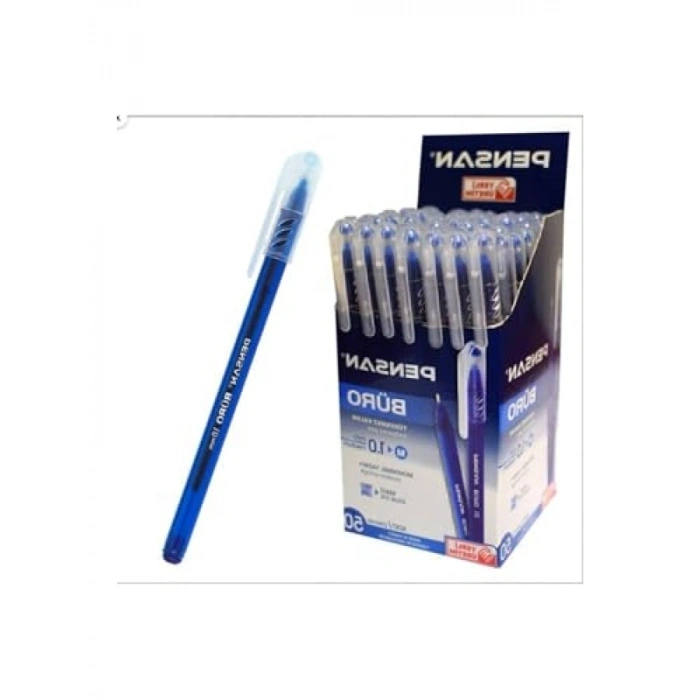 1.0 mm Mavi Tükenmez Kalem, 12 Adet Set