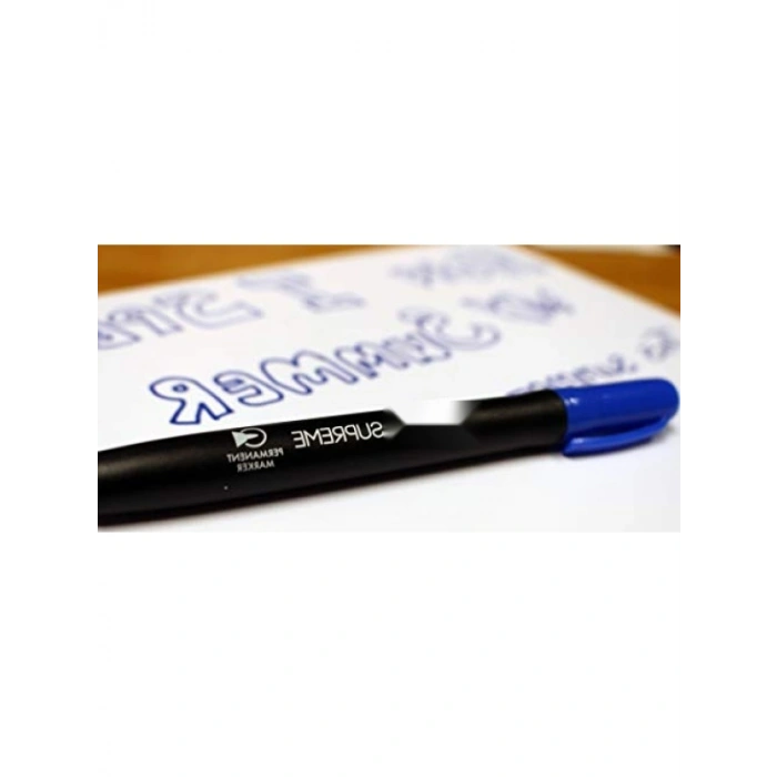 1.0 mm Siyah Permanent Markör - Dayanıklı Uç