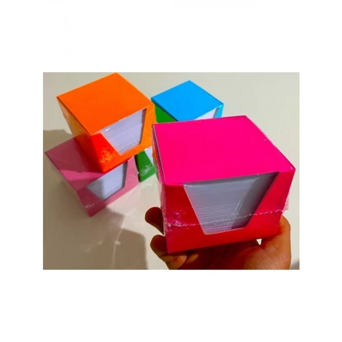 10 Paket Küp Not Kağıdı, 8x8 cm Boyutunda, 1 Hamur Kalite