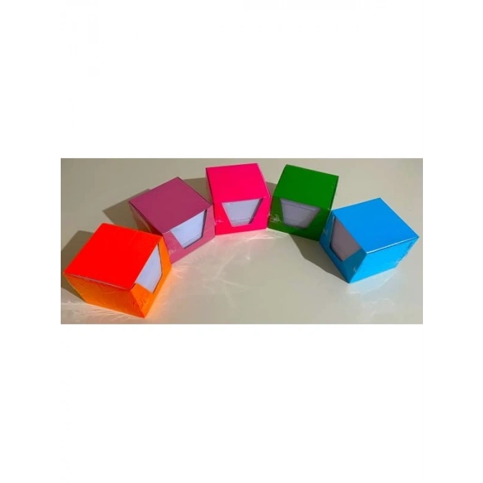 10 Paket Küp Not Kağıdı, 8x8 cm Boyutunda, 1 Hamur Kalite