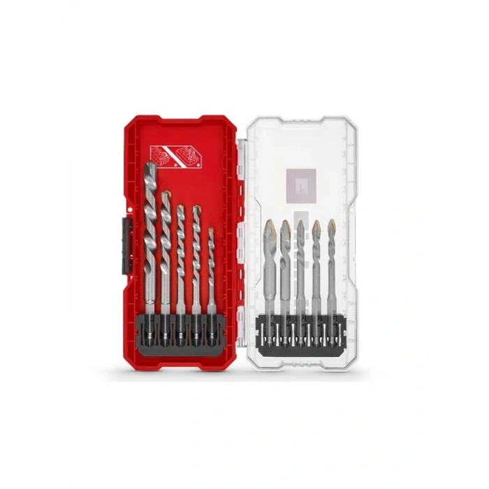 10 Parça Karbür Fayans Matkap Ucu Seti (Saklama Kutusu Dahil)